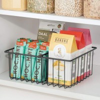 3-Compartment Organizer Bin for Organization in Kitchen Cabinets, Cupboards, Pantry Shelves